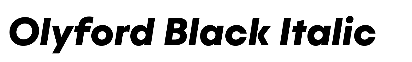 Olyford Black Italic